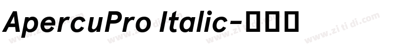 ApercuPro Italic字体转换